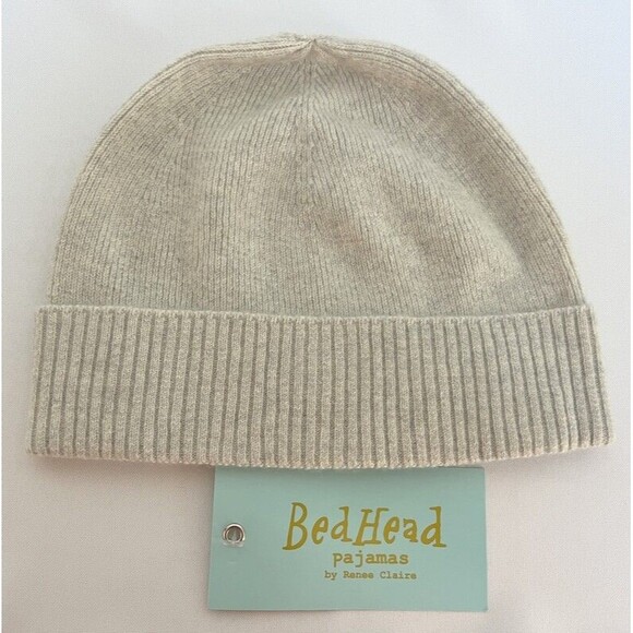 Cashmere Beanie Unisex Adults One Size Gray Bedhead - Picture 2 of 3